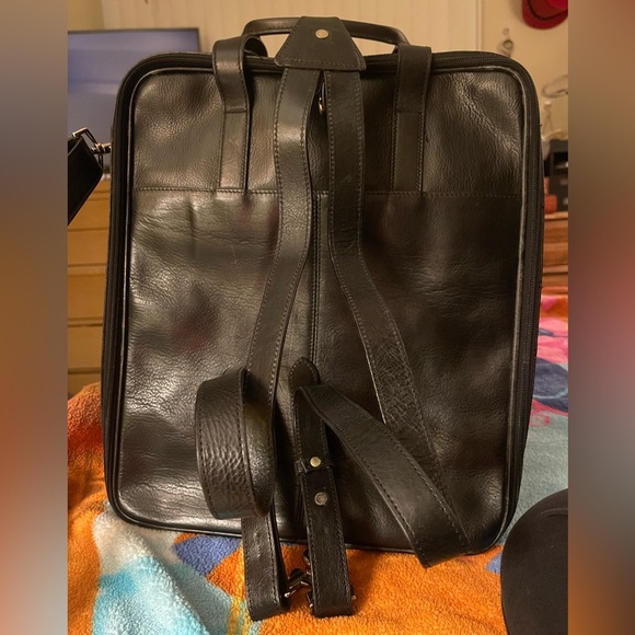 Lg Leather Valise Laptop Briefcase 1995 Pelle Studio Wilsons The Leather Experts - Picture 11 of 15